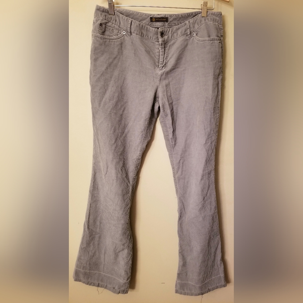 Outback Gray Corduroy Pants Womens Size 14 Bootcut